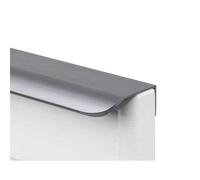 LTYKNGH Tirador Oculto Manija de puerta Invisible, perillas cajón armario minimalista moderno, tiradores cocina, herrajes for muebles con manija oculta(Brushed Gray,Length-150mm)