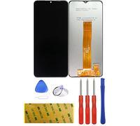LTZGO Pantalla Repuesto para Samsung Galaxy A12 A125 SM-A125F Negro Táctil LCD Reemplazo Reparación Ensamblaje Digitalizador con Kit Cinta Adhesiva Herramientas (sin Marco)