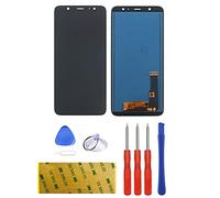 LTZGO Pantalla Repuesto para Samsung Galaxy A6 Plus 2018, A6+ 2018 A605 A605F A605FN Negro Táctil LCD Reemplazo Reparación Ensamblaje Digitalizador con Kit Cinta Adhesiva Herramientas (sin Marco)