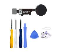LTZGO Repuesto Boton Home Reemplazo Botón de Inicio para iPhone iPhone 7/8 / 7 Plus / 8 Plus Negro Home Button con Cable Flex, Herramientas para Reparar,Kit