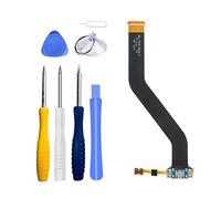 LTZGO Repuesto Conector Dock de Carga para Samsung Galaxy Tab 4 (T530 T531 T535) 10.1 Pulgadas,Charger Port,Puerto Micro USB Cable Flex con Destornilladores,Herramientas