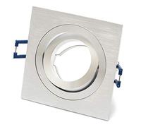'Lu de mi Foco GU10 Aluminio Marco de montaje"Plata Rectangular SD de 1047, GU10, orientable