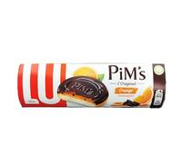 LU - PiM's l' Original Orange Sinaasappel (Galletas con chocolate oscuro rellenas de mermelada de naranja) 150g (Naranja)