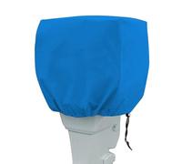 LU2000 Cubierta de motor fuera de borda 210D impermeable para yate, cubierta protectora para barco pequeño, barcaza, skiff, protector de motor, cubierta de motor - azul (para UP-5HP)