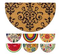 LUA VIKA Felpudo Entrada casa Originales - Estampado - 40x70 cm - Alfombra Entrada casa Exterior e Interior - Felpudo Coco semicircular - Resistente y Antideslizante
