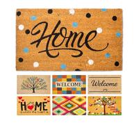 LUA VIKA Felpudo Entrada casa Originales - Home Colours - 40x70 cm - Alfombra Entrada casa Exterior e Interior - Felpudo Coco - Resistente y Antideslizante