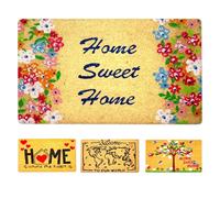 LUA VIKA Felpudo Entrada casa Originales - Home Sweet Home - 40x70 cm - Alfombra Entrada casa Exterior e Interior - Felpudo Coco - Resistente y Antideslizante