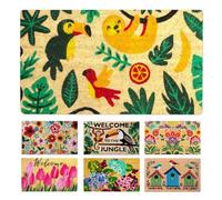 LUA VIKA Felpudo Entrada casa Originales - Selva - 40x70 cm - Alfombra Entrada casa Exterior e Interior - Felpudo Coco - Resistente y Antideslizante