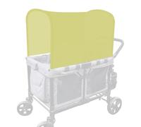 LUAATT Toldo panorámico elástico compatible con vagones Wonderfold W2/W4 todos los modelos, parasol y protección para conductores (verde oliva)