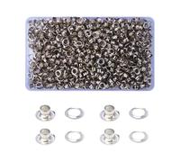 Luabue 500 Set Kit Ojetes Metalicos 5mm Ojales y Arandela Plateado