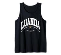 Luanda Angola África del Sur Luanda África Bandera de Angola Camiseta sin Mangas