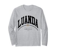 Luanda Angola África del Sur Luanda África Bandera de Angola Manga Larga