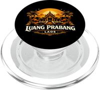 Luang Prabang Laos Puesta de Sol Templo Diseño de Viajes PopSockets PopGrip para MagSafe