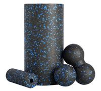 Luazvilkpsar Foam Roller, Rodillo Masaje Muscular con Rulo Masaje Muscular Pequeño, Bolas de Masajes y Bola Única, Alivia Eficazmente la Tensión Musculares,Cilindro de Espuma Dura Para Fitness Pilates