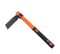 LUBAN Azada Plana con Pala forjada Duradera y Mango ergonómico de Fibra de Vidrio Antideslizante de 38,5 cm/15 Pulgadas, azada de una Cabeza para jardinería, Caza, paisajismo al Aire Libre