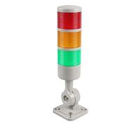 Luban Signal Tower Stack Lights - Industrial Warning Lights with Rotatable Base, Steady/Flashing, 110V 220V AC (3-Layer, with Buzzer)