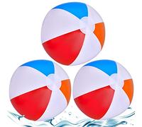 Lubibi 3 Pcs Pelota de Playa Inflable,Pelota Hinchable para la Piscina Playa,Colores Pelotas de Playa Pack Recuerdo de Fiesta Pelota de Juguete de Playa para Niños Adultos Fiesta de Verano Piscina