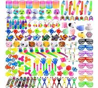 Lubibi Juguetes de Fiesta a Granel,160pcs Juguetes Para Piñatas Cumpleaños, Rellenar Bolsas de Fiesta,Sorteo de Cumpleaños Para Niños,Regalos de Fiesta de Cumpleaños de Navidad Para Niños y Niñas