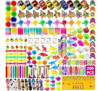 Lubibi Lubibi200Juguetes de Fiesta a Granel,Juguetes para Piñatas Cumpleaños,Regalo Juguetes Rellenar Bolsas de Fiesta a Granel,Premios de carnaval, Cajas de premios,Halloween para niños