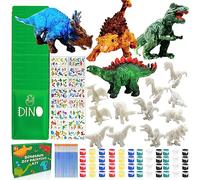 Lubibi Pintura de dinosaurios, 16 Pack DIY Art Craft, regalos para fiestas y cumpleaños, kit creativo