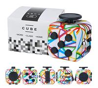 Lubibi Rainbow Juguete Antiestrés Stress Cube,Cubo Anti-estrees con 6 módulos relajantes para niños y Adultos Anti-ansiedad Anti-Stress