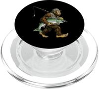 Lubina Negra Bigfoot Fisherman River Fishing Sasquatch PopSockets PopGrip para MagSafe