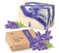lubiu Jabón Lavanda - 2x100g - Jabón de Manos, cuerpo y cara - Jabones Artesanales - Pastilla Jabon Lavanda Natural