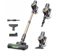 Lubluelu - Aspirador inalámbrico Ligero, silencioso y autoportante con Pantalla LED para pelos de Animales, alfombras, Suelos Duros y Coche