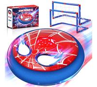 Lubolee Balon Futbol Juguetes Niños 4 5 6 7 8 9 10 Años, Pelota Futbol Niño con Ojos Brillantes & 2* Porterias, Juegos de Balón Fútbol Flotante para Niños-Regalo Ideal para Niños de 3 a 12 Años