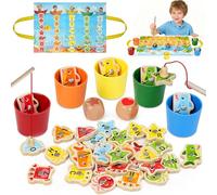 Lubolee Jouet Enfant 2 3 ANS, Jeux Montessori Pêche a la Ligne pour Enfant 2-3 ANS en Français