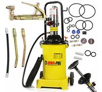 Lubricador de grasa para neumáticos, 12 l, caudal 0,82 l/min, 6-8 bar, 360 x 320 x 840 mm, con ruedas, tubo de 5 m