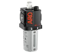 Lubricador de l?nea de aire ARO Ingersoll Rand ARO L36121-100-VS, 1/4"" NPT, entrada m?xima de 150 psi, color negro/gris