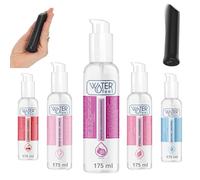 Lubricante Base Agua 175 ml de Sabores| Lubricante Íntimo con Tapón de Seguridad |Gel Lubricante Duradero y Comestible | Para Parejas| Mini Bala USB (Fruta Pasion)