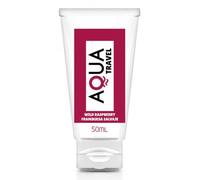 Lubricante Base de Agua con Sabores y Natural 50 ml, Lubricante Natural para Parejas, Formato Viaje Compacto Fácil de Limpiar (Frambuesa)