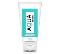 Lubricante Base de Agua con Sabores y Natural 50 ml, Lubricante Natural para Parejas, Formato Viaje Compacto Fácil de Limpiar (tropical)