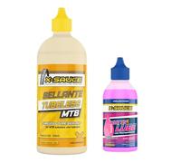 Lubricante Cadena Bicicleta X-Sauce: Watts Lube Rosa 125 ml + Sellante Tubeless 500 ml