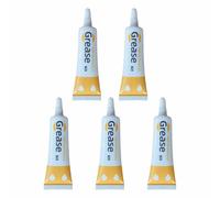 Lubricante de cremallera para ropa, 5 tubos de grasa lubricante, mantenimiento de núcleo de bloqueo para cremalleras de nailon de metal, reparación de dientes atascados, deslizante suave,