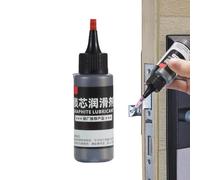 Lubricante de grafito en polvo,Lubricante de bloqueo de grafito | Lubricante de grafito natural en polvo de 50 ml | Lubricante de bloqueo multifuncional portátil con tubo de aguja para bisag