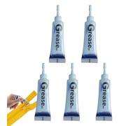 Lubricante de para cremallera - 10 g 5 unidades | Grasa para puertas de coche, antiruido, antioxidante, mantenimiento de cierres, paquete pequeño, fácil de transportar en casa, coche, equipaje