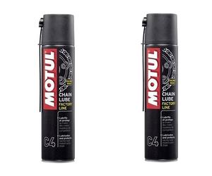 Lubricante en spray para cadenas Chain Lube Factory Line C4 de Motul - 2x 400 ml