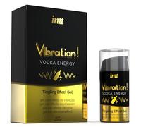 Lubricante Gel Estimulante Vibration Vodka 15ml - Efecto Sensitivo, Sabor Refrescante comestible, Formato Compacto y Discreto Unisex