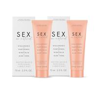 Lubricante íntimo con ácido hialurónico 75 ml Pack de 2 - Gel hidratante vaginal base agua para sequedad, menopausia y bienestar femenino