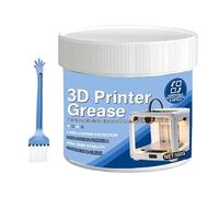 Lubricante para impresora 3D - 100 g con pincel | Grasa de litio blanca - Guía lineal de engranajes - Protección contra la corrosión reducción de fricción para núcleos de impresora, maquinaria