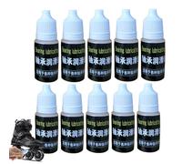 Lubricante para rodamientos de patinetas,Aceite para rodamientos de patinetas | Aceite para rodamientos de patines - 10 piezas de lubricante para rodamientos de longboard multifuncional seguro