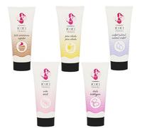 lubricante sabor base agua 50ml, lubricante para parejas comestible de diferentes sabores, Gel intimo sabor piña, nube, chicle, natural (Piña)