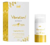 Lubricante Vibrador Líquido 15ML| Sabores Vibrantes | Gel estimulante | Besable, Efecto Sensitivo, Fácil Aplicación, Práctico Dosificador | siente el cosquilleo (miel)