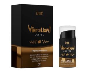 Lubricante Vibrador Líquido 15ML| Sabores Vibrantes | Gel estimulante | Besable, Efecto Sensitivo, Fácil Aplicación, Práctico Dosificador | siente el cosquilleo (Café)
