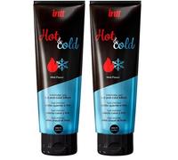 Lubricantes y geles marca INTT Intt - Lubrificante Base Acqua Effetto Caldo & Freddo - 100 ml (Paquete de 2)