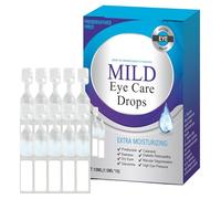 Lubricating Eye Drops - Sterile Visual Comfort, Hydrating Liquid for Screen Fatigue, Cooling Eye Gel with Sodium Hyaluronate, Vision Care Accessory, Soothing Relief for Redness at Night