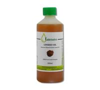 Lubrisolve Aceite de linaza prensado en frío 100% puro, tratamiento de madera natural y suplemento de alimentación para caballos, 500 ml, calidad premium, sin productos químicos